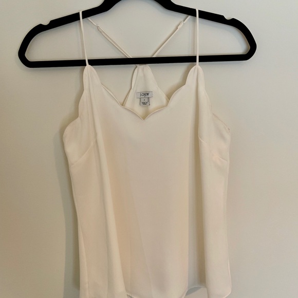J. Crew Factory Tops - J. Crew Factory Scalloped Cami Top